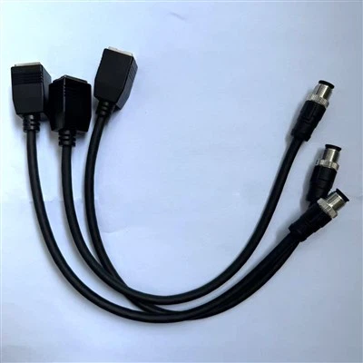 Cablu feminin M12 la RJ45